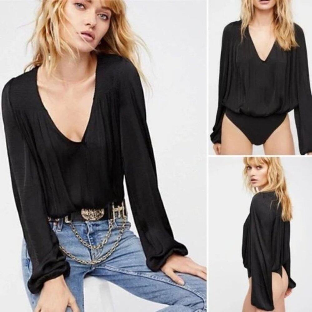 FREE PEOPLE SMOKIN AND ROCKIN BODY SUIT SMALL-